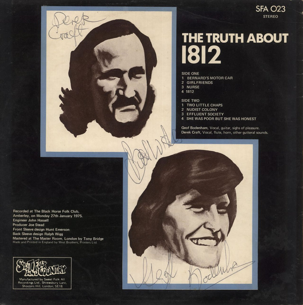 1812 The Truth About 1812 - Autographed UK vinyl LP album (LP record)