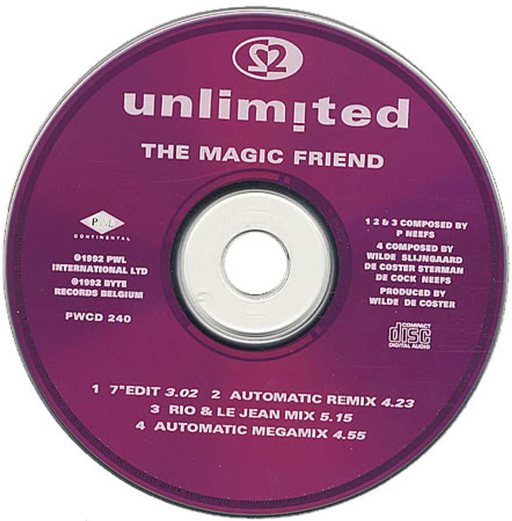 2 Unlimited The Magic Friend UK CD single (CD5 / 5") 2UNC5TH57819