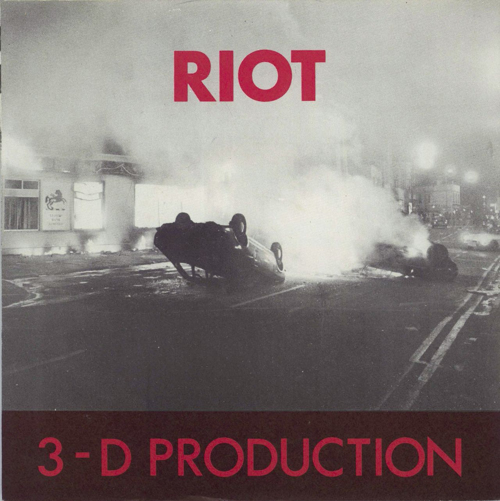 3-D Production Riot - 1st UK 7" vinyl single (7 inch record / 45) TKS001