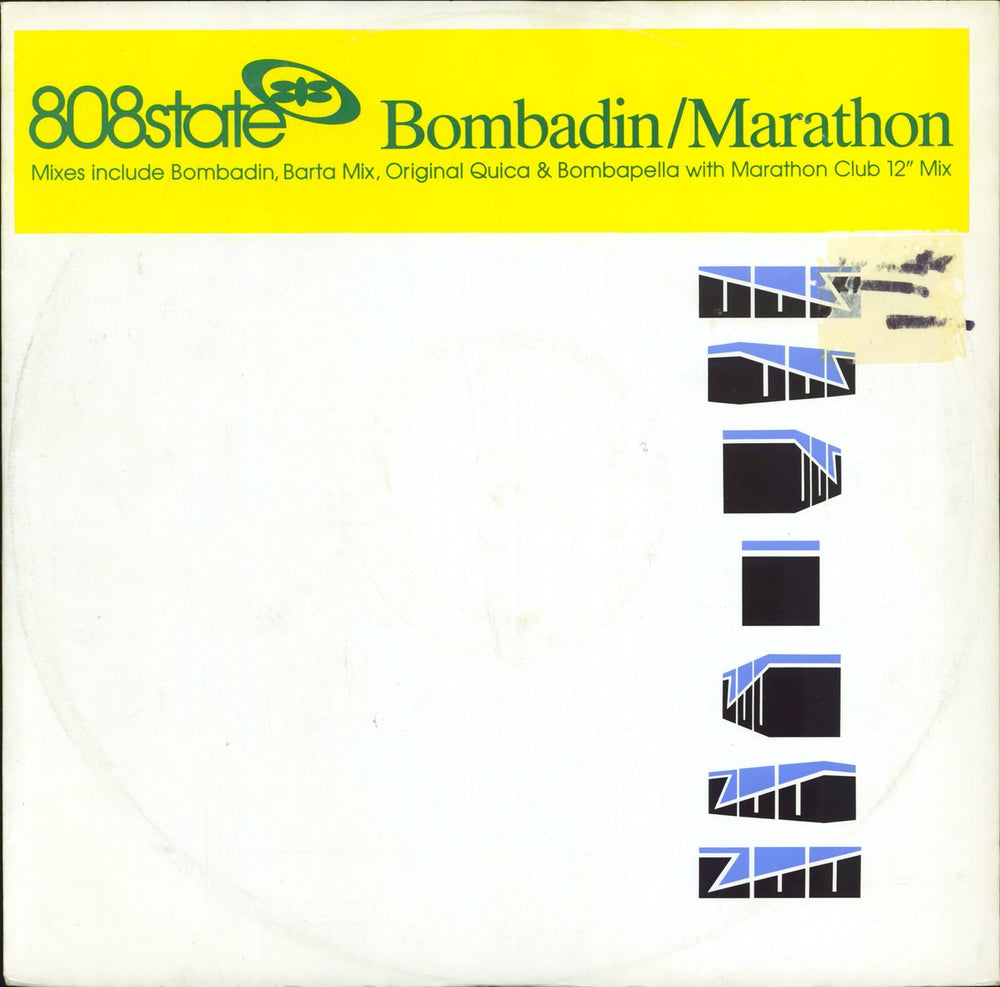 808 State Bombadin UK Promo 12" vinyl single (12 inch record / Maxi-single) SAM1373