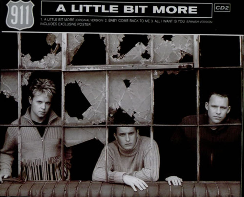 911 A Little Bit More UK CD single (CD5 / 5") VSCDX1719