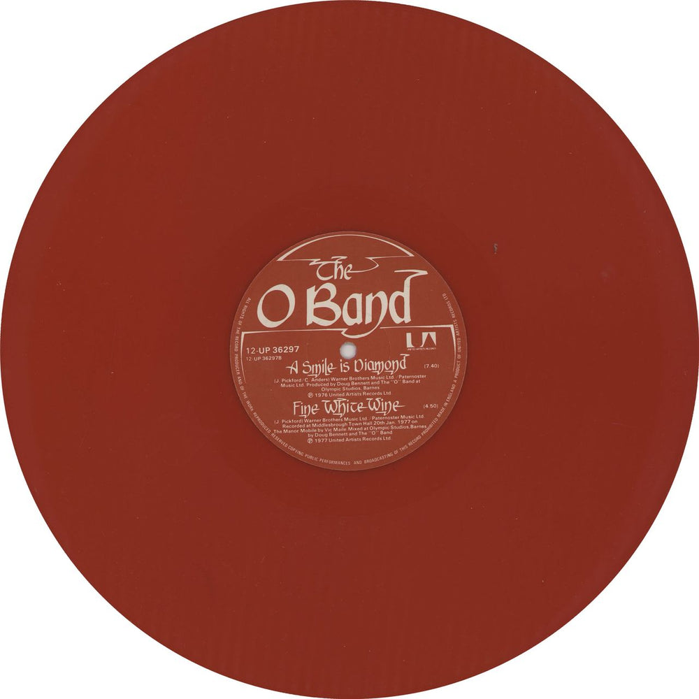 A Band Called O Look To The Left, Look To The Right - Red Vinyl UK 12" vinyl single (12 inch record / Maxi-single) =O=12LO423216