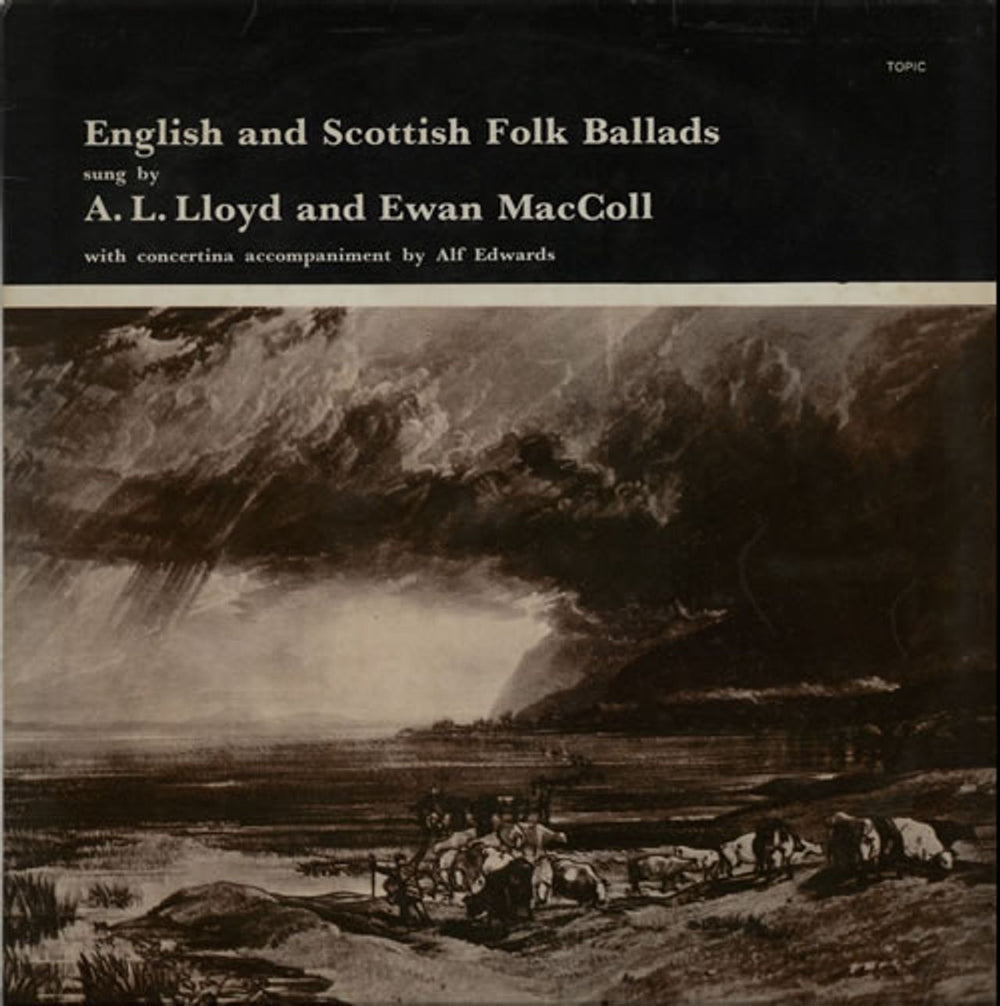 A.L. Lloyd And Ewan MacColl English And Scottish Folk Ballads + Booklet UK vinyl LP album (LP record) 12T103