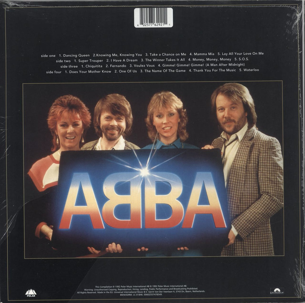 Abba Gold Greatest Hits - Gold Vinyl - Sealed UK 2-LP vinyl record set (Double LP Album) 602577629211