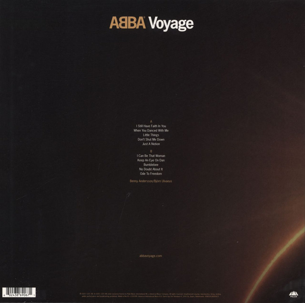 Abba Voyage - Indie Exclusive Solid Blue Vinyl UK vinyl LP album (LP record) 602438690671