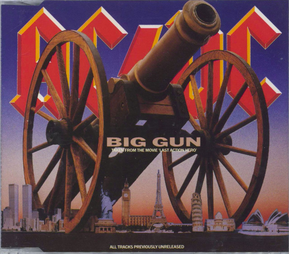 AC/DC Big Gun UK CD single (CD5 / 5") B8396CD