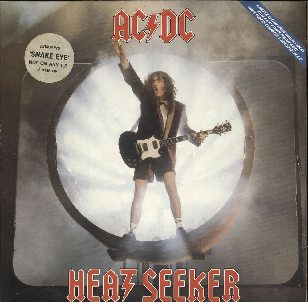 AC/DC Heatseaker - Gatefold UK 12" vinyl single (12 inch record / Maxi-single) A9136TW