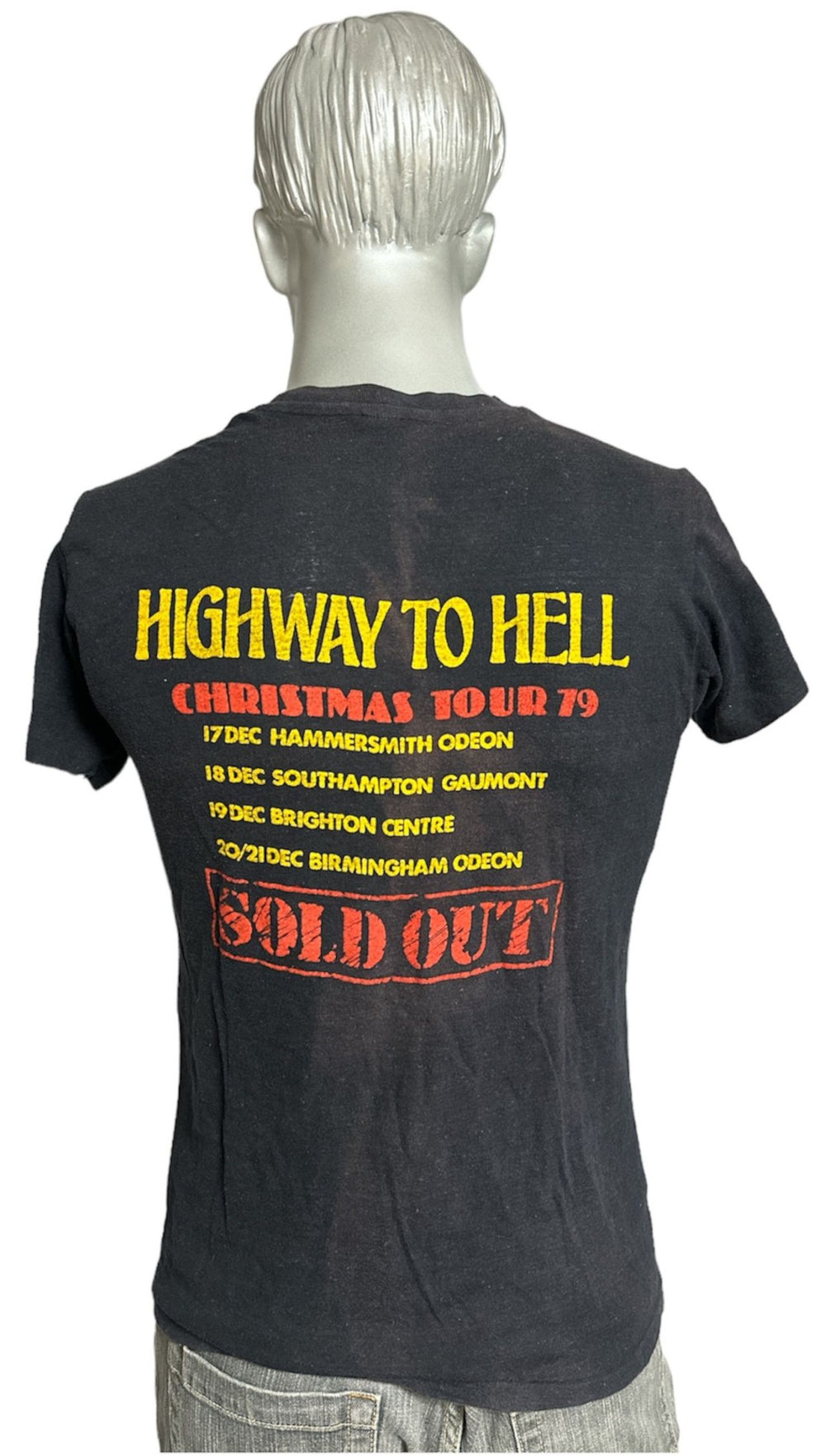 AC/DC Highway To Hell Christmas tour 79' - M UK t-shirt ACDTSHI819258