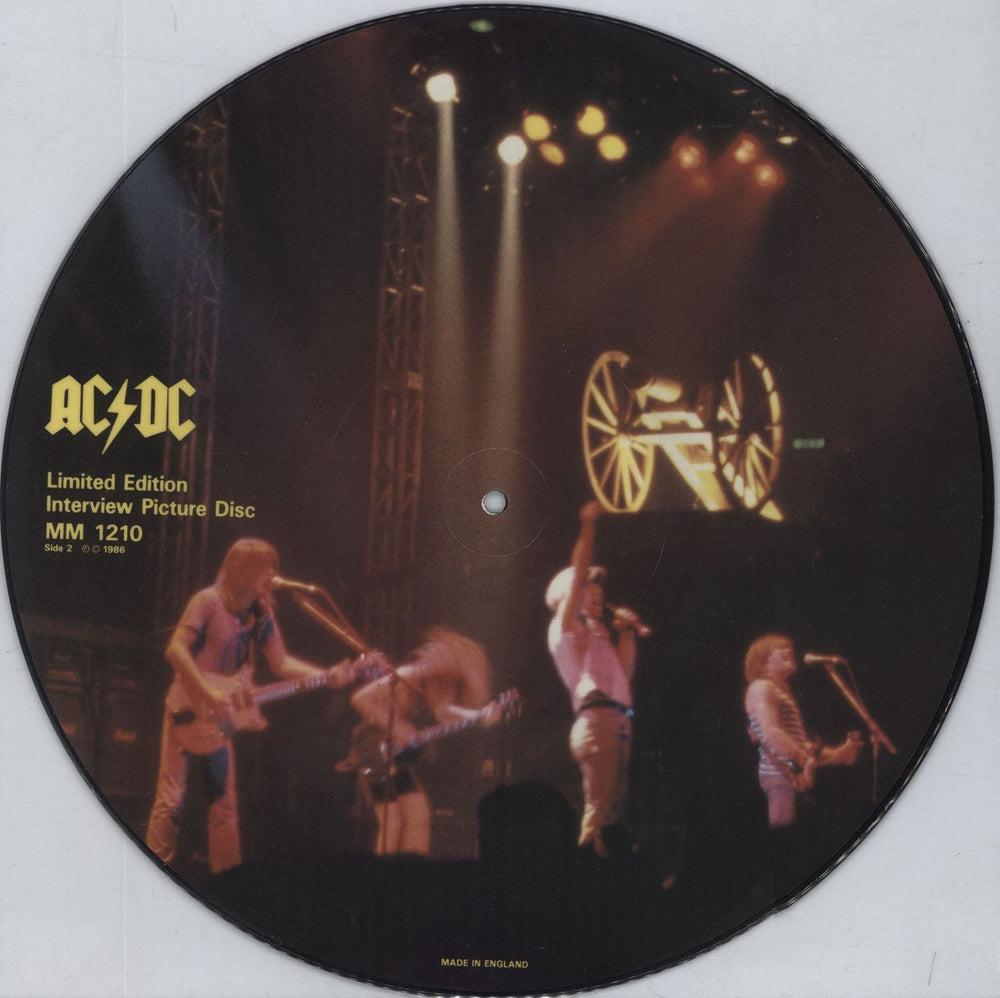 AC/DC Interview Picture Disc UK picture disc LP (vinyl picture disc album)