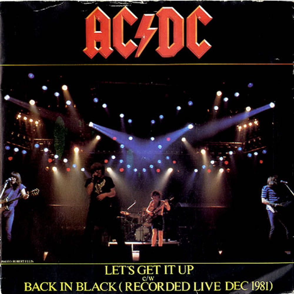 AC/DC Let's Get It Up UK 7" vinyl single (7 inch record / 45) K11706