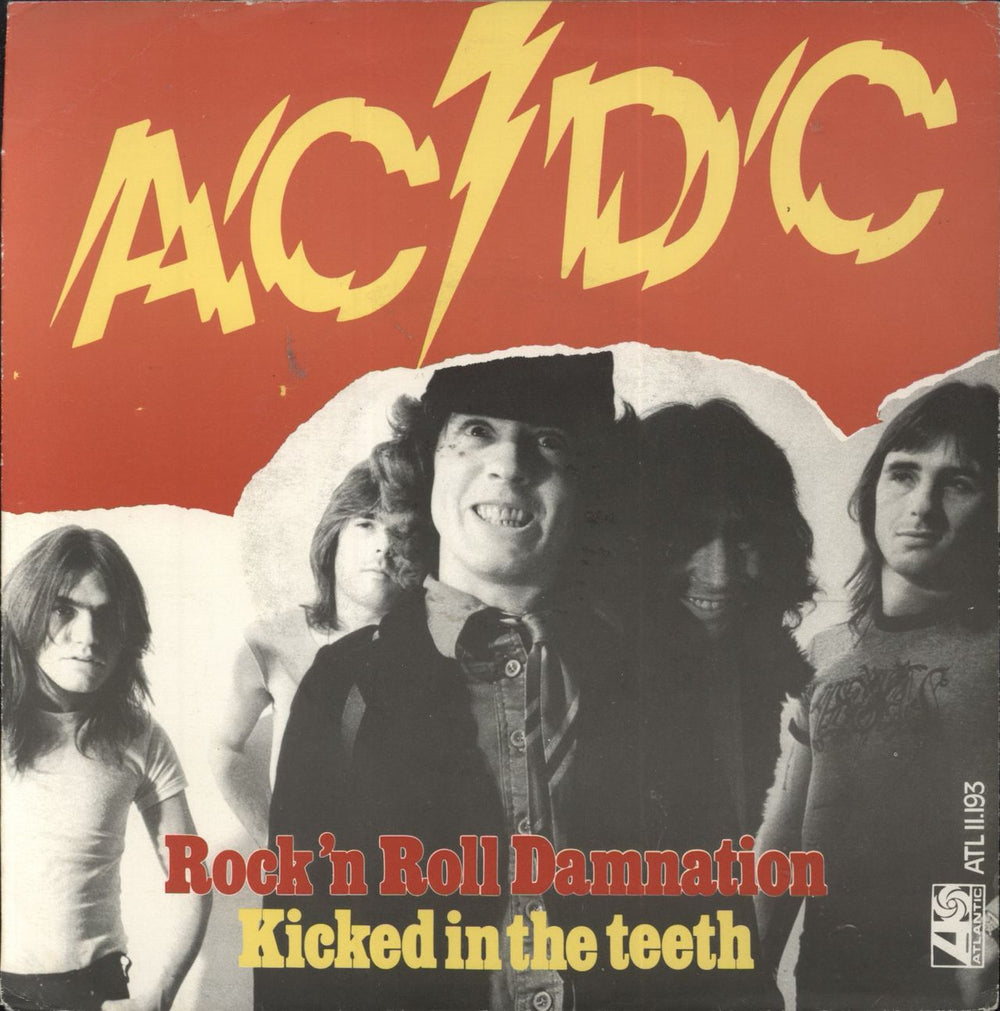 AC/DC Rock 'n Roll Damnation - 1st Dutch 7" vinyl single (7 inch record / 45) ATL11.193