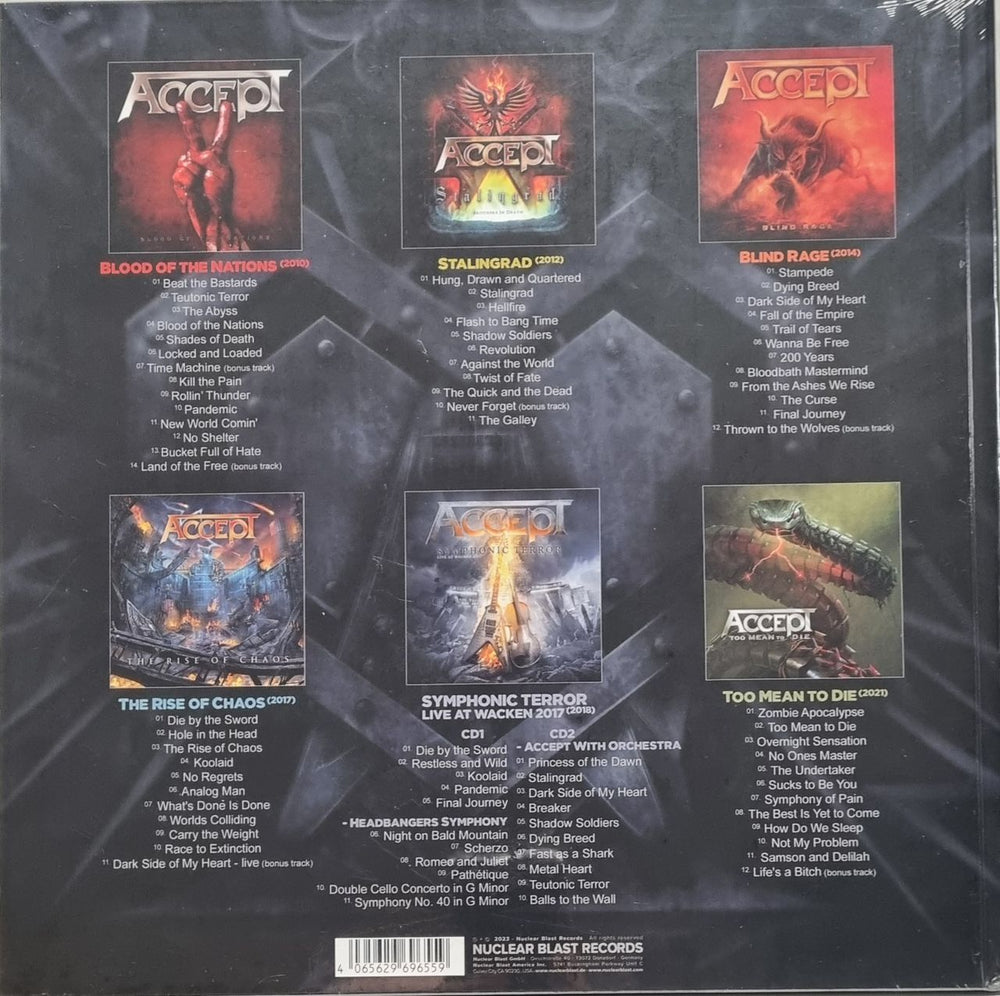 Accept A Decade Of Defiance - Sealed UK CD Album Box Set ACCDXAD829532