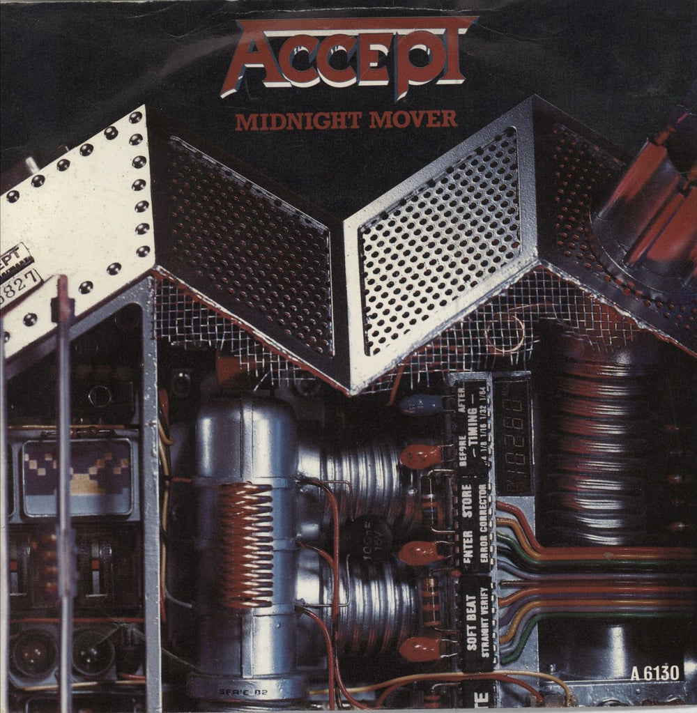 Accept Midnight Mover UK 7" vinyl single (7 inch record / 45) A6130