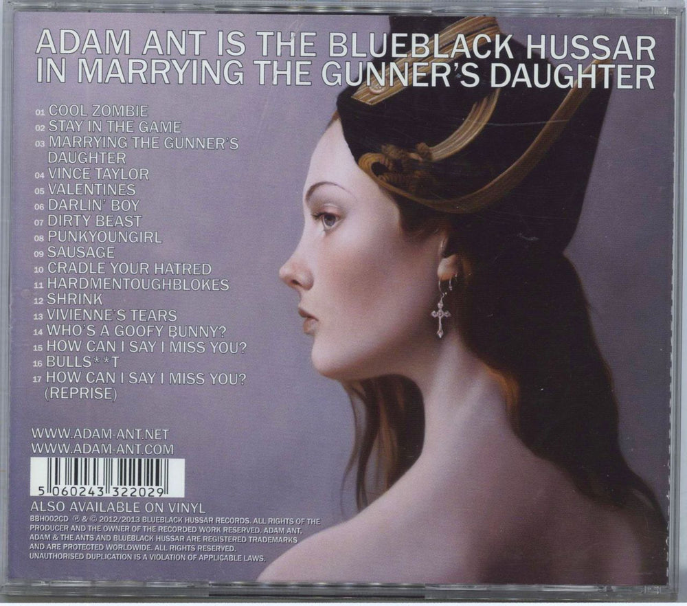 Adam Ant Adam Ant Is The Blueblack Hussar - Autographed UK CD album (CDLP) 5060243322029