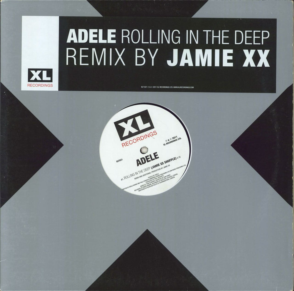 Adele Rolling In The Deep - Jamie XX Shuffle US 12" vinyl single (12 inch record / Maxi-single) XLT521