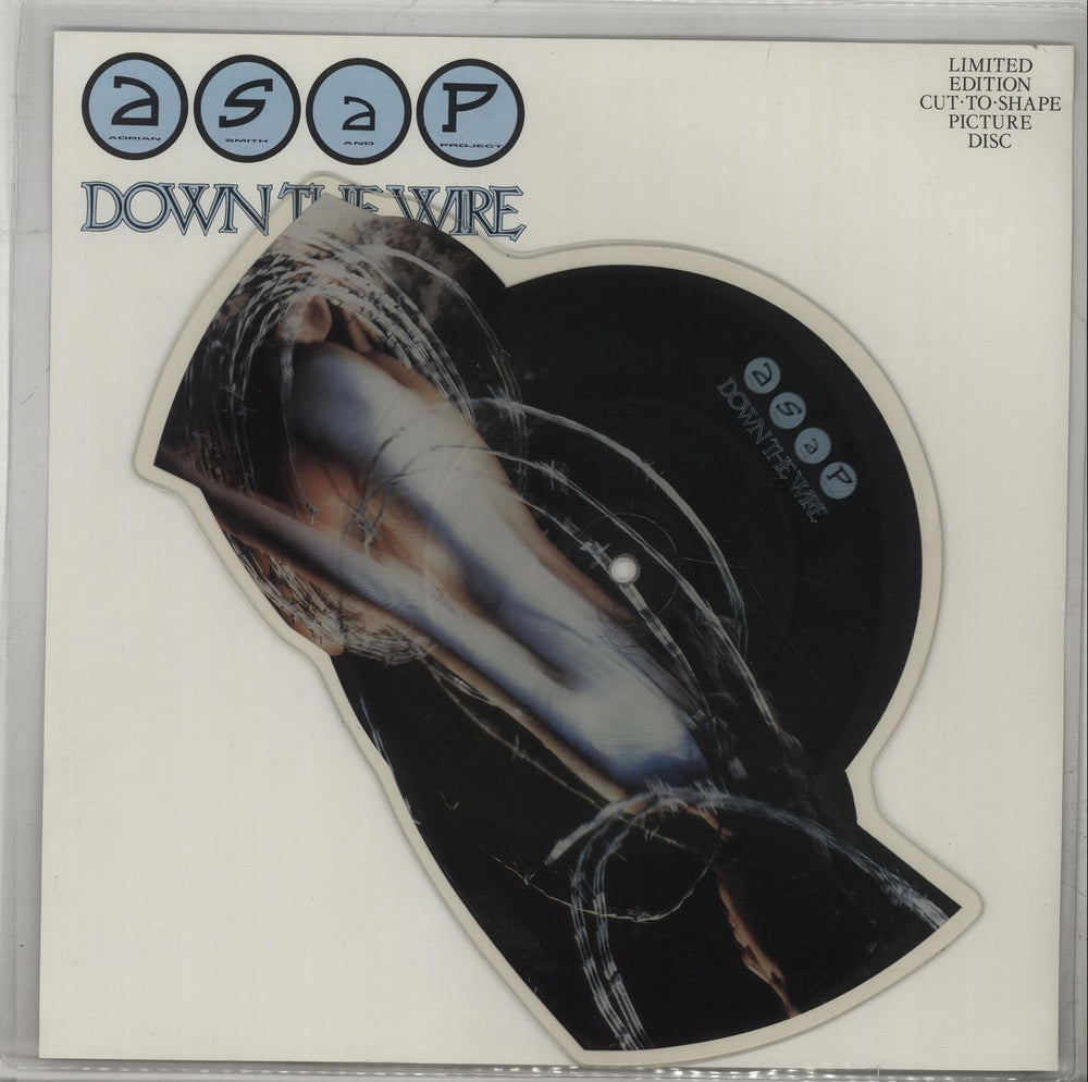 Adrian Smith And Project Down The Wire UK shaped picture disc (picture disc vinyl record) EMPD131