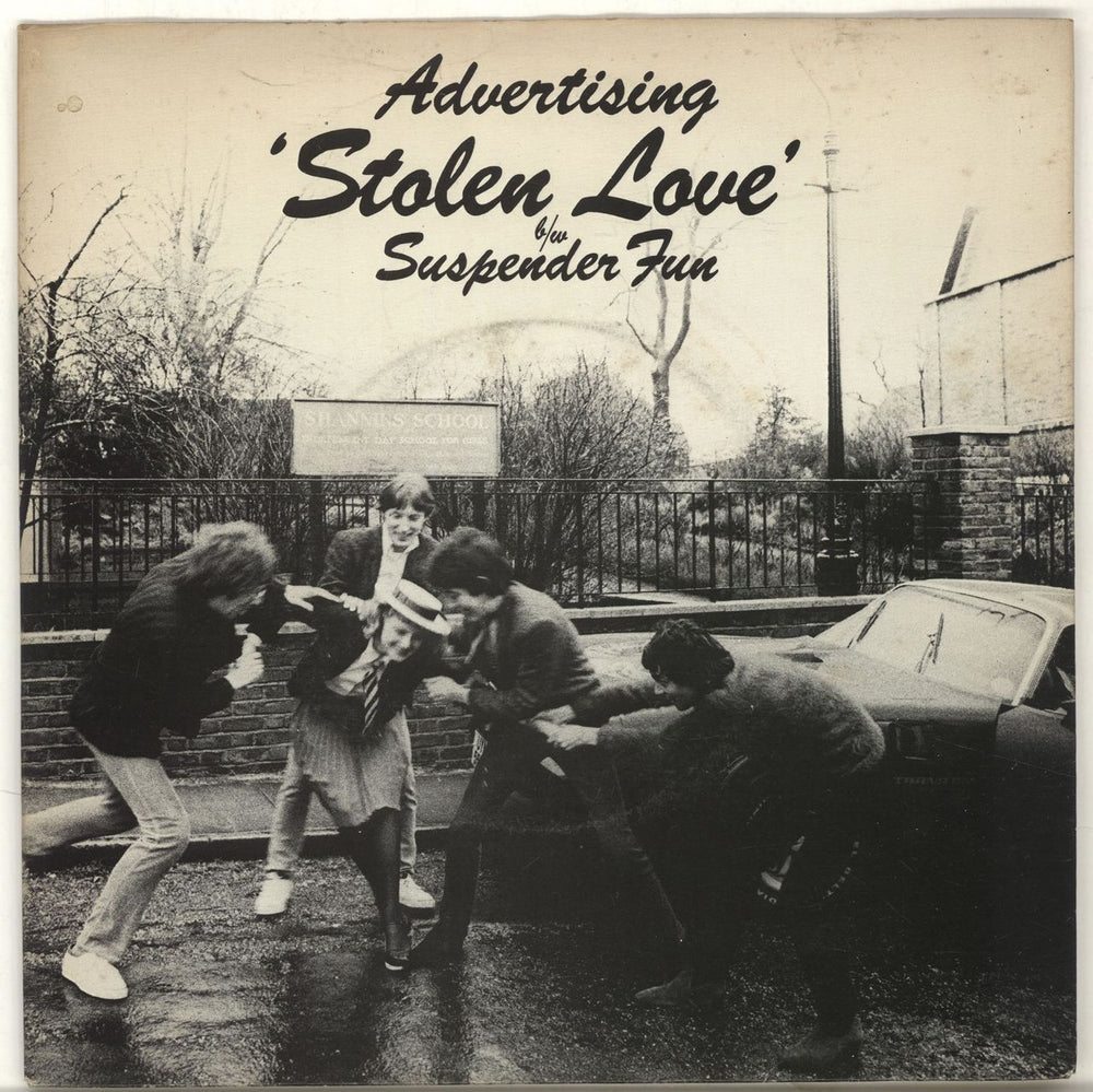 Advertising Stolen Love UK 7" vinyl single (7 inch record / 45) EMI2754