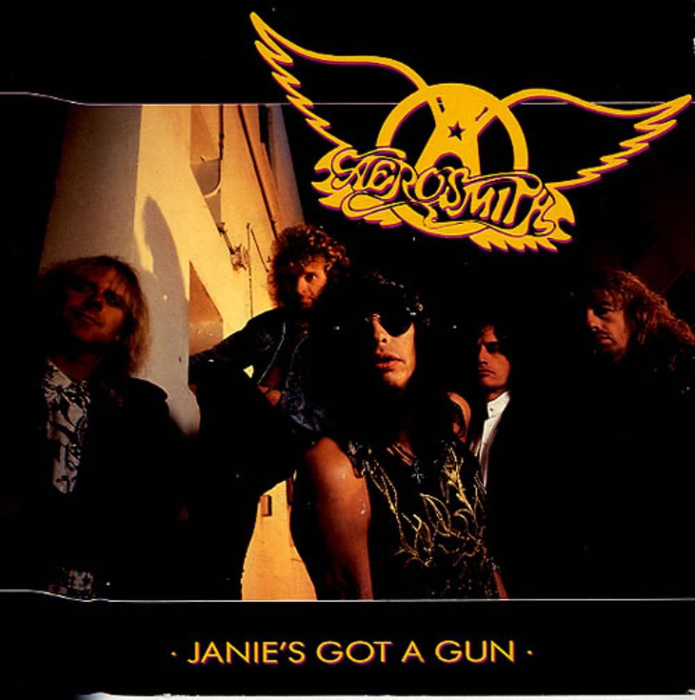 Aerosmith Janie's Got A Gun UK 7" vinyl single (7 inch record / 45) GEF68