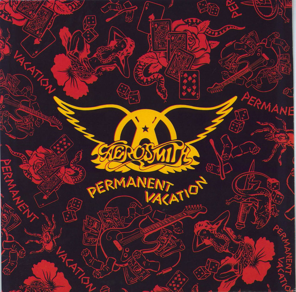 Aerosmith Permanent Vacation UK vinyl LP album (LP record) 00602547954374