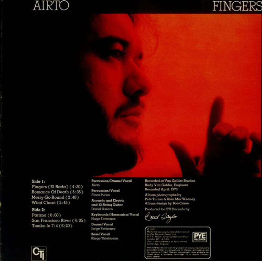 Airto Fingers UK vinyl LP album (LP record) AQ8LPFI543288