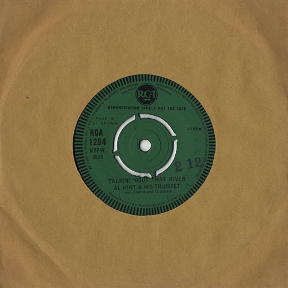 Al Hirt Talkin' 'Bout That River UK Promo 7" vinyl single (7 inch record / 45) RCA1294