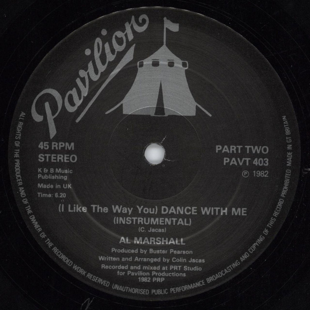 Al Marshall (I Like The Way) You Dance With Me UK 12" vinyl single (12 inch record / Maxi-single)