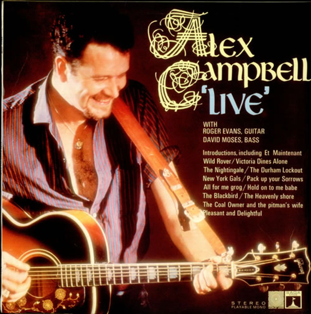 Alex Campbell Live UK vinyl LP album (LP record) EROS8028