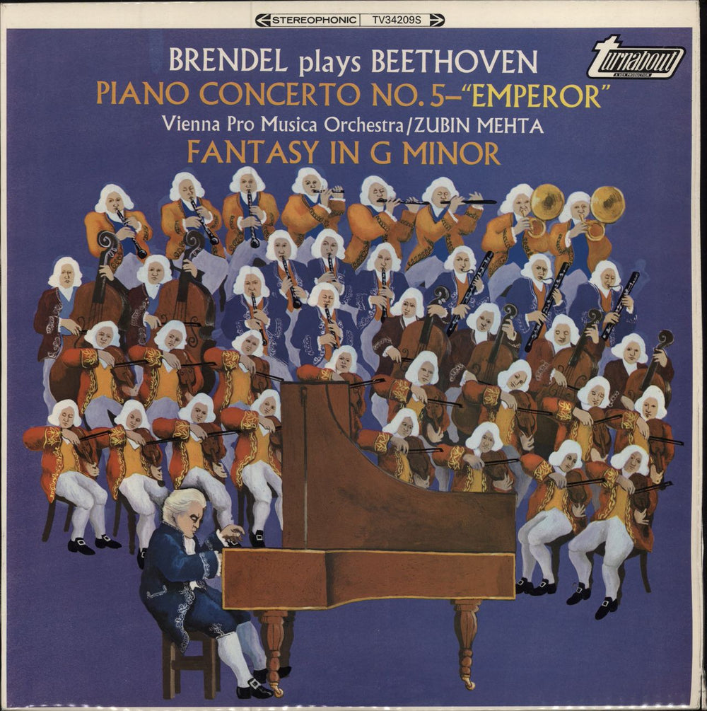 Alfred Brendel Brendel Plays Beethoven UK vinyl LP album (LP record) TV34209S