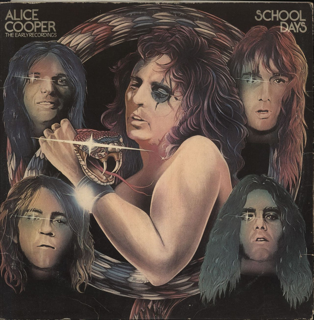 Alice Cooper School Days  UK 2-LP vinyl record set (Double LP Album) K66021