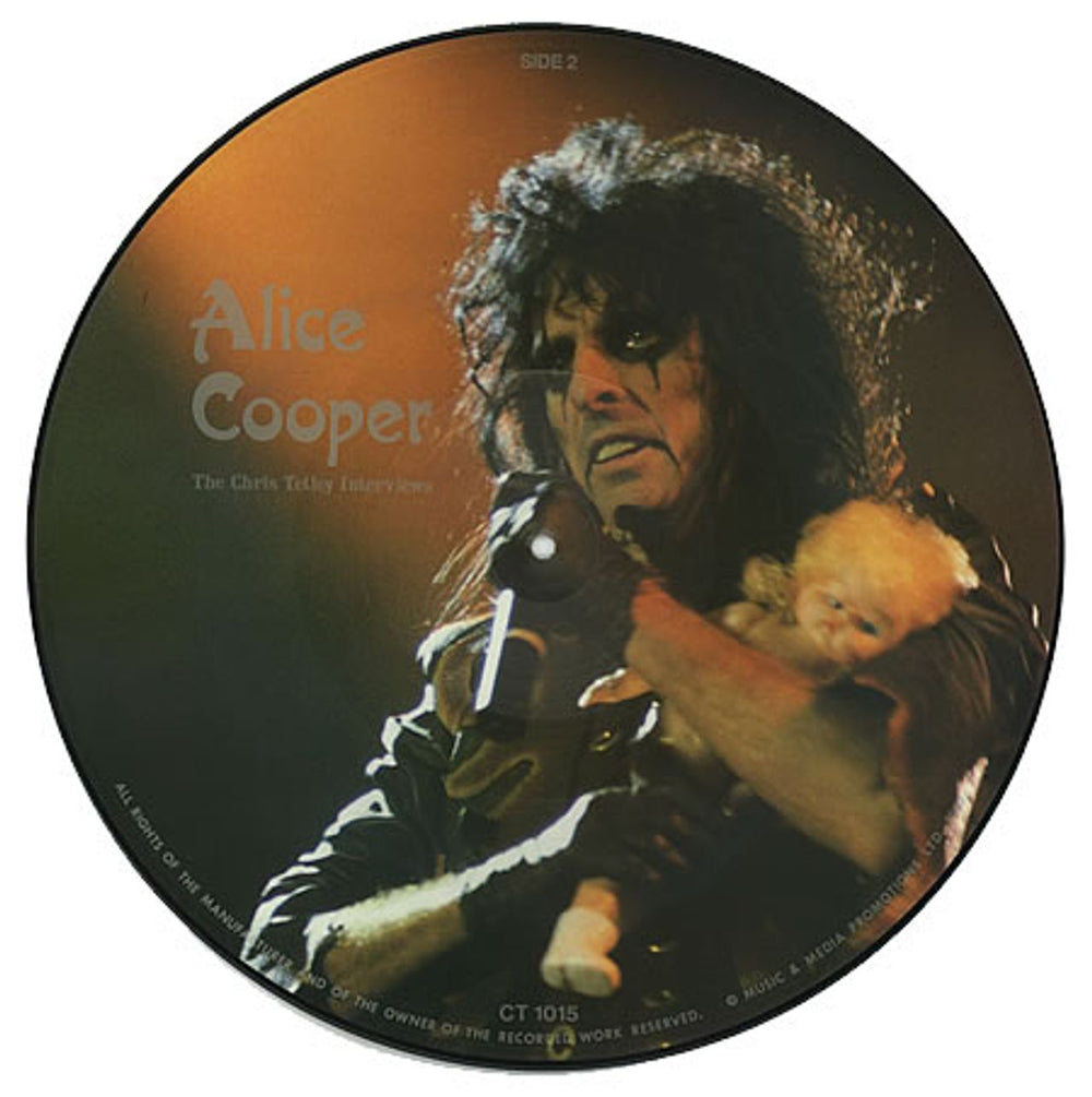 Alice Cooper The Chris Tetley Interviews UK picture disc LP (vinyl picture disc album) COOPDTH389527