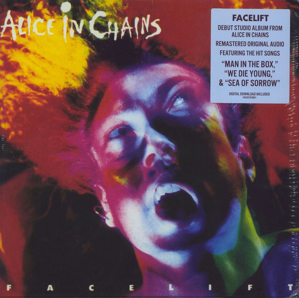 Alice In Chains Facelift + Hype Sticker - Remastered - Sealed UK 2-LP vinyl record set (Double LP Album) 19439783861