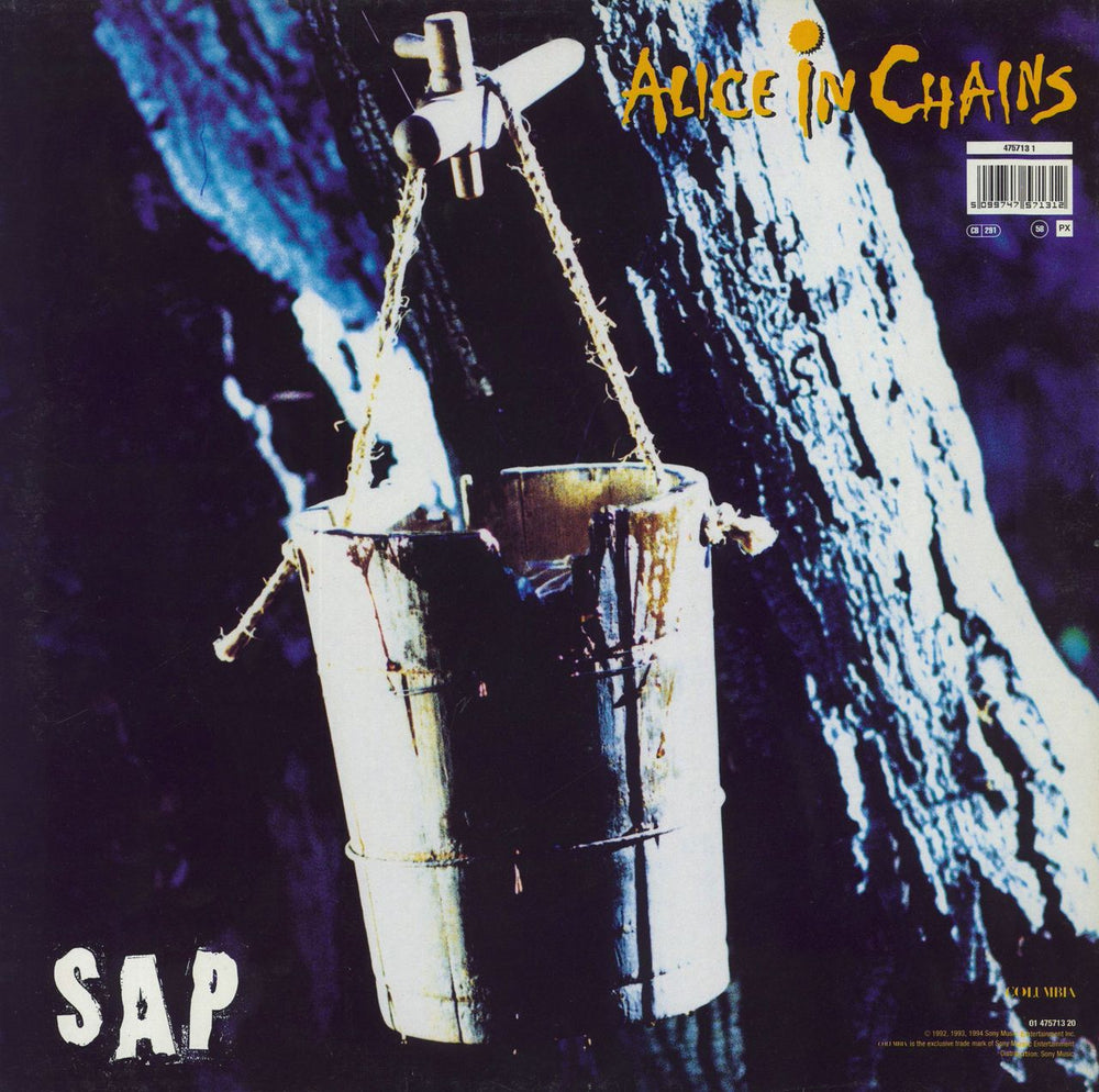 Alice In Chains Jar Of Flies / Sap - Blue & Yellow Vinyl UK 2-LP vinyl record set (Double LP Album) 5099747571312