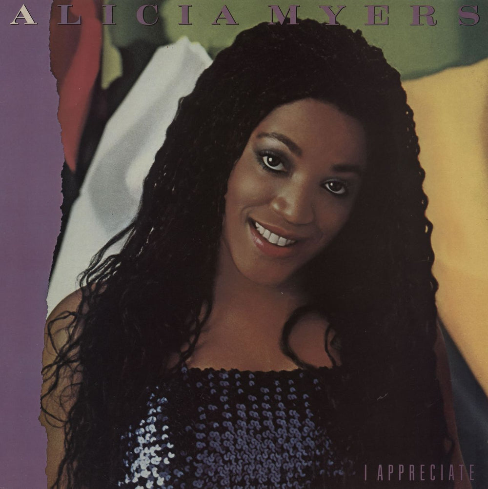 Alicia Myers I Appreciate UK vinyl LP album (LP record) MCF3235