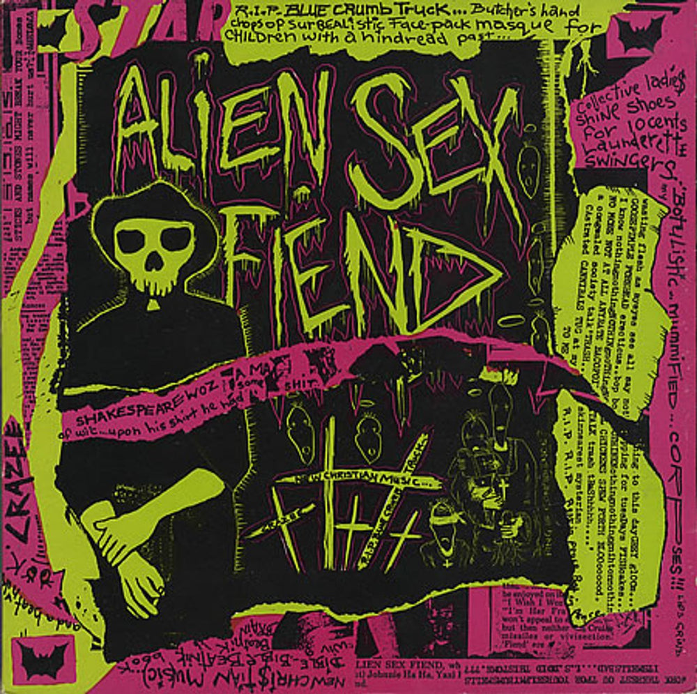 Alien Sex Fiend R.I.P. UK 10" vinyl single (10 inch record) 10ANA18