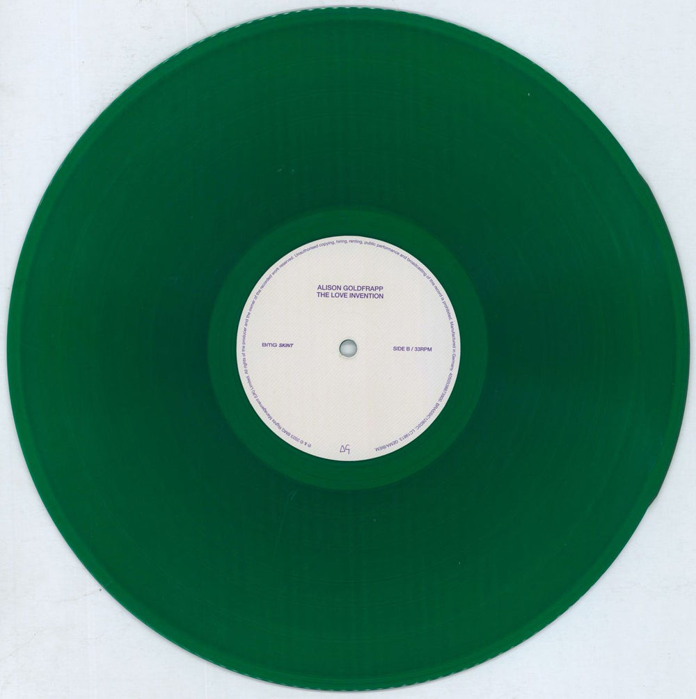 Alison Goldfrapp The Love Invention - Green Vinyl UK vinyl LP album (LP record) 5TQLPTH817130