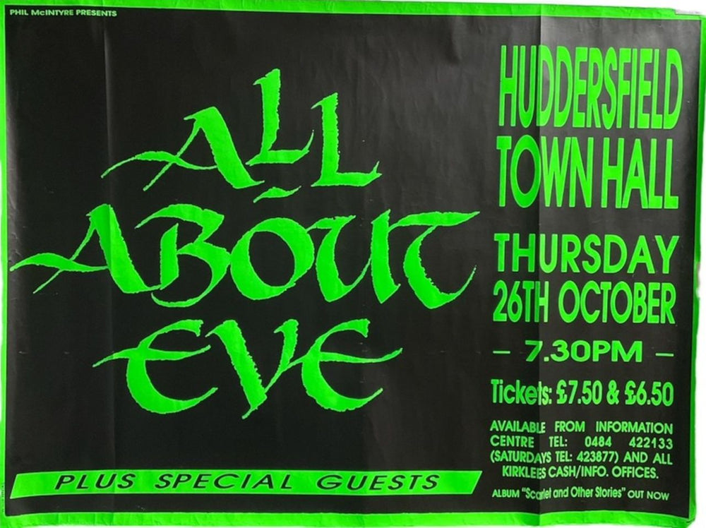 All About Eve Huddersfield Town Hall UK Promo poster