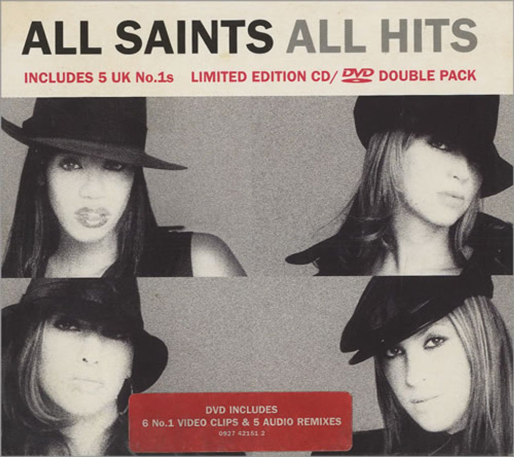 All Saints All Hits UK 2-disc CD/DVD set 0927421512