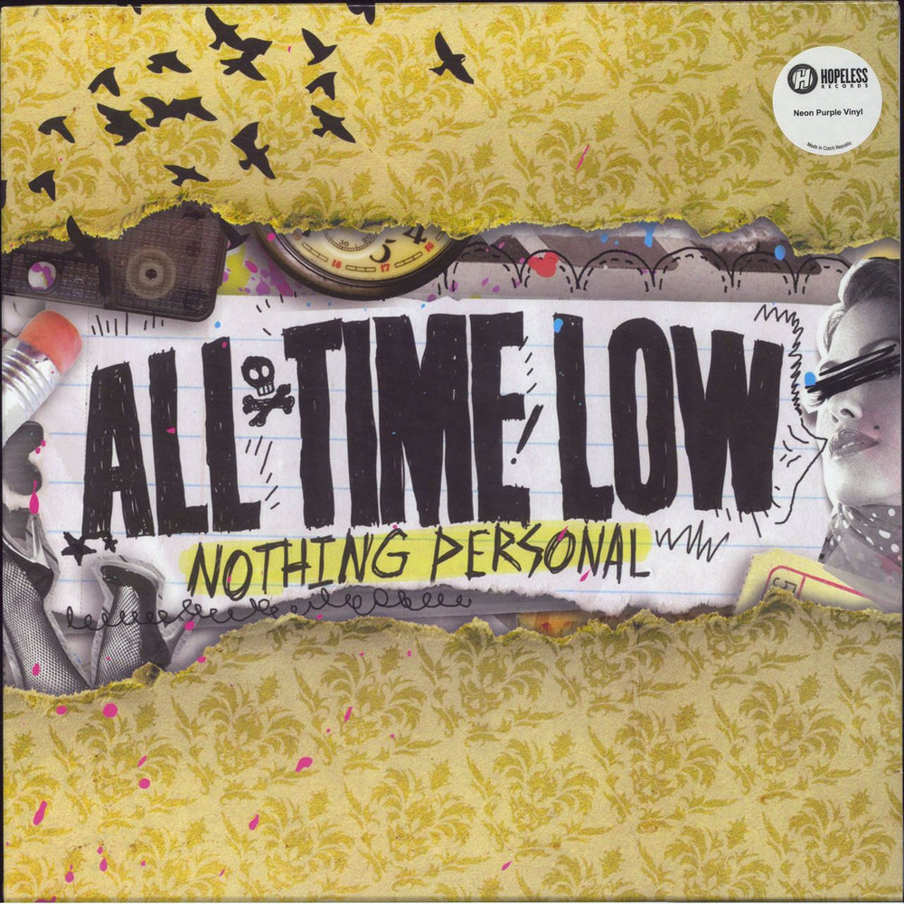 All Time Low Nothing Personal - Neon Purple Vinyl US vinyl LP album (LP record) HR710-1