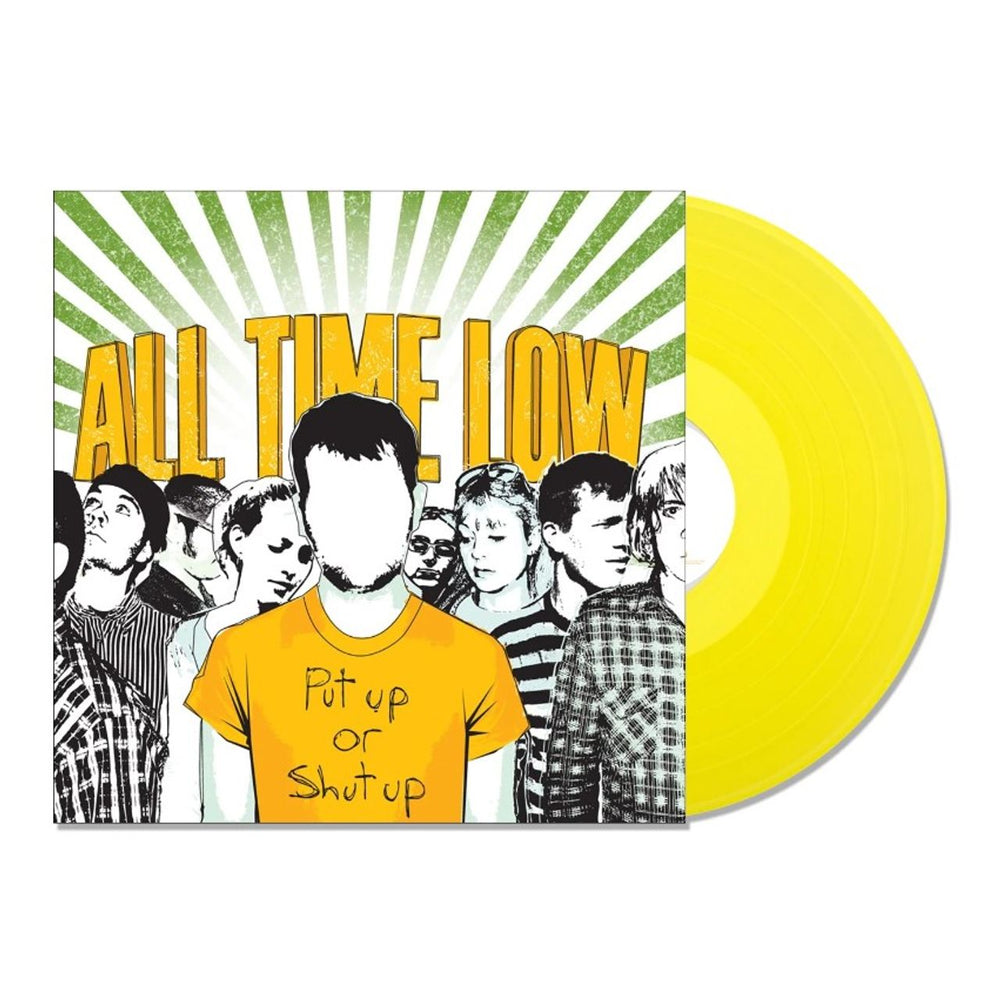 All Time Low Put Up Or Shut Up - Yellow Vinyl - Sealed US 12" vinyl single (12 inch record / Maxi-single) HR690-1