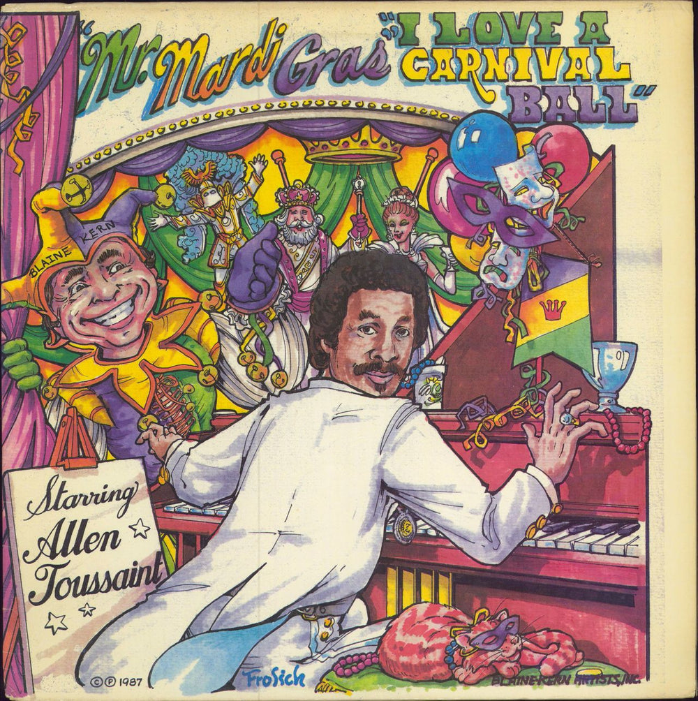 Allen Toussaint Mr. Mardi Gras (I Love A Carnival Ball) US vinyl LP album (LP record) LP-800