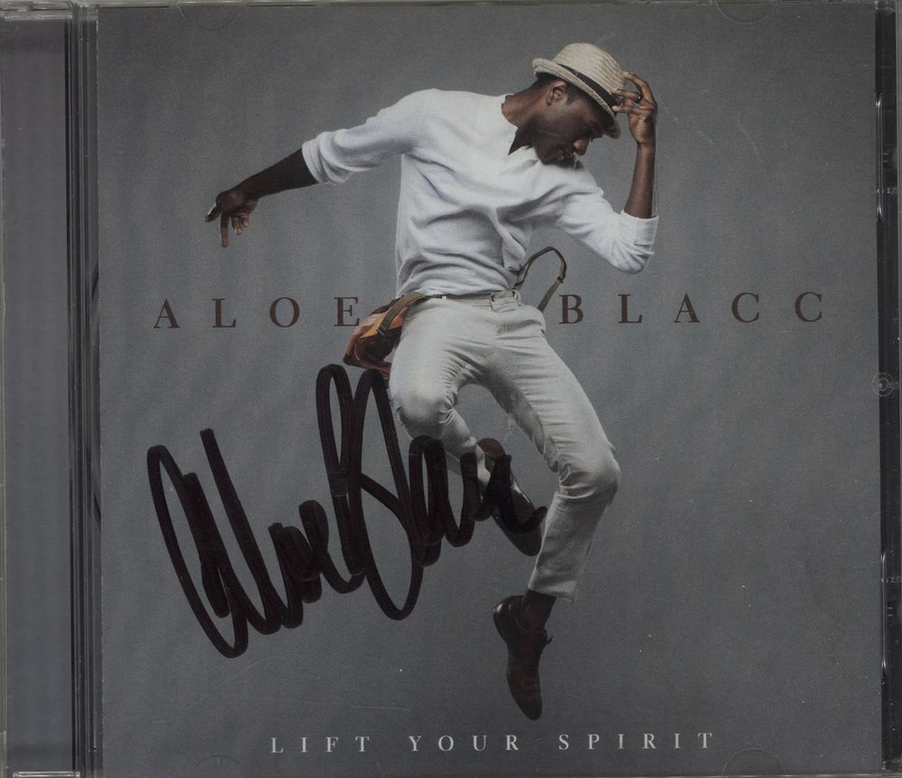 Aloe Blacc Lift Your Spirit - Autographed UK CD album (CDLP) 0602537589517