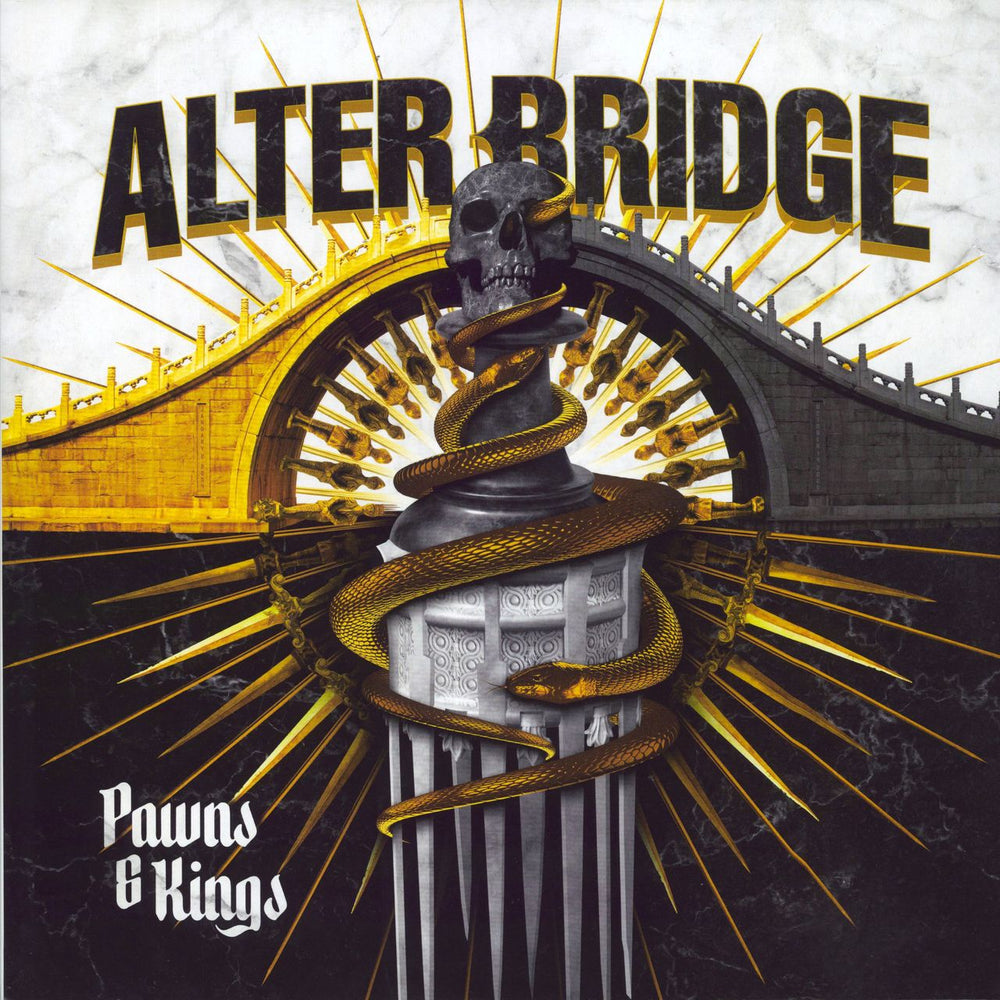 Alter Bridge Pawns & Kings - Silver UK vinyl LP album (LP record) NPR1060VINYL