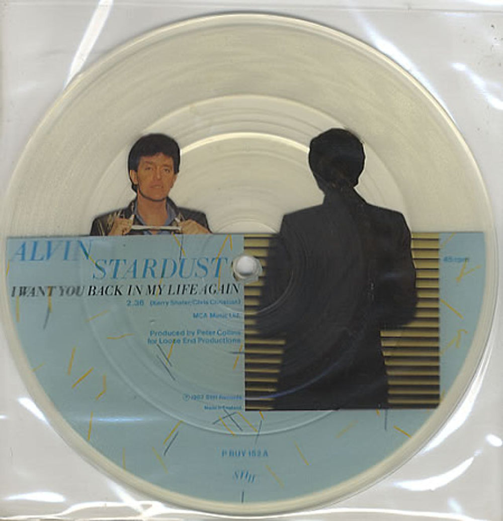 Alvin Stardust I Want You Back In My Life Again UK 7" vinyl picture disc (7 inch picture disc single) PBUY152