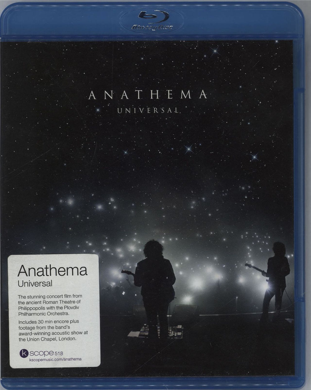 Anathema Universal UK Blu Ray DVD KSCOPE518
