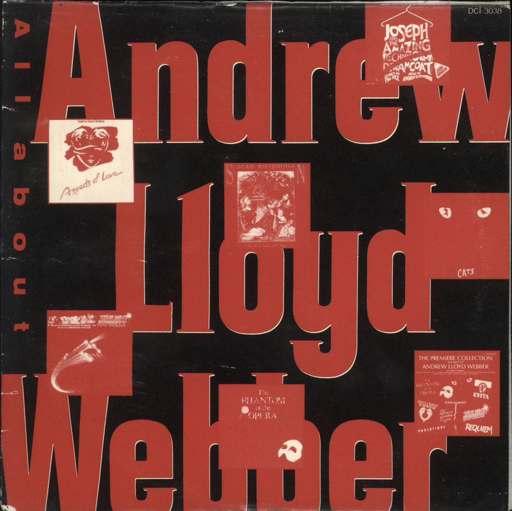 Andrew Lloyd Webber All About Japanese Promo CD album (CDLP) DCI-3038