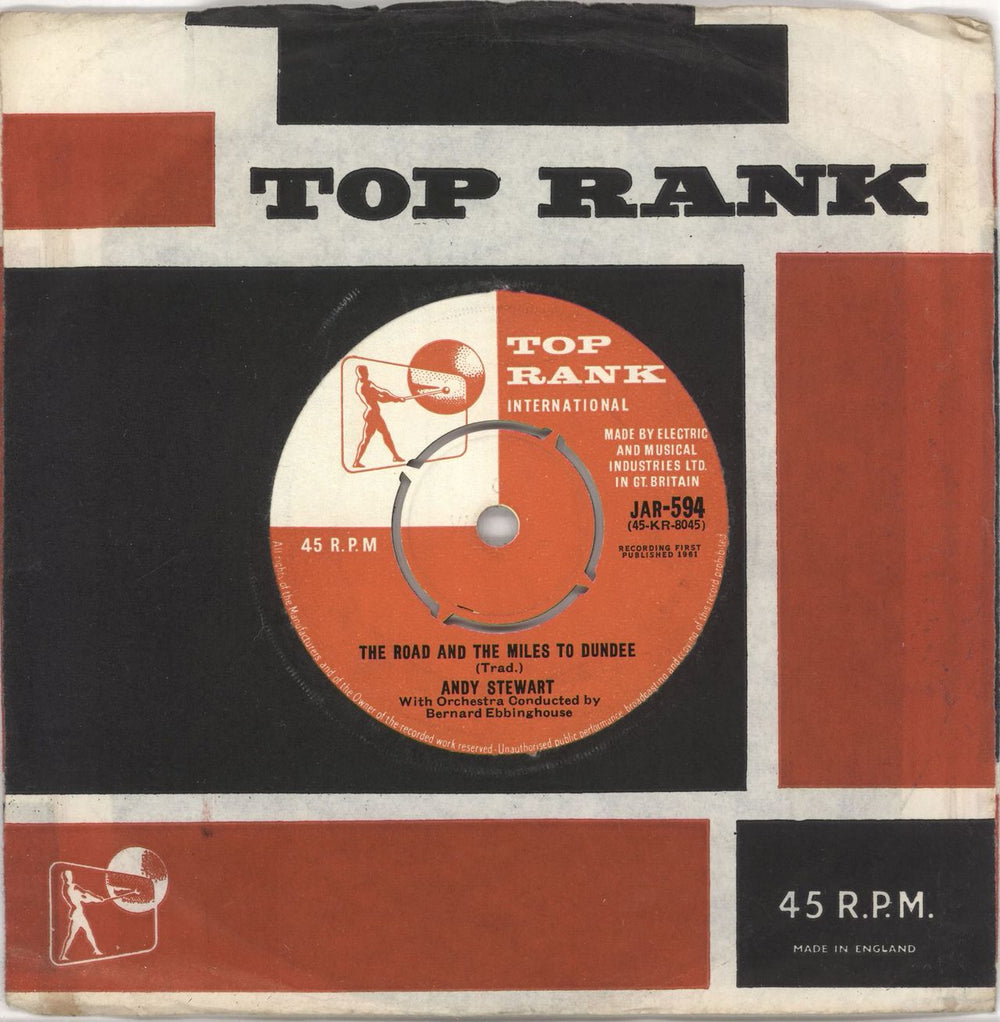 Andy Stewart The Road And The Miles To Dundee UK 7" vinyl single (7 inch record / 45) JAR-594