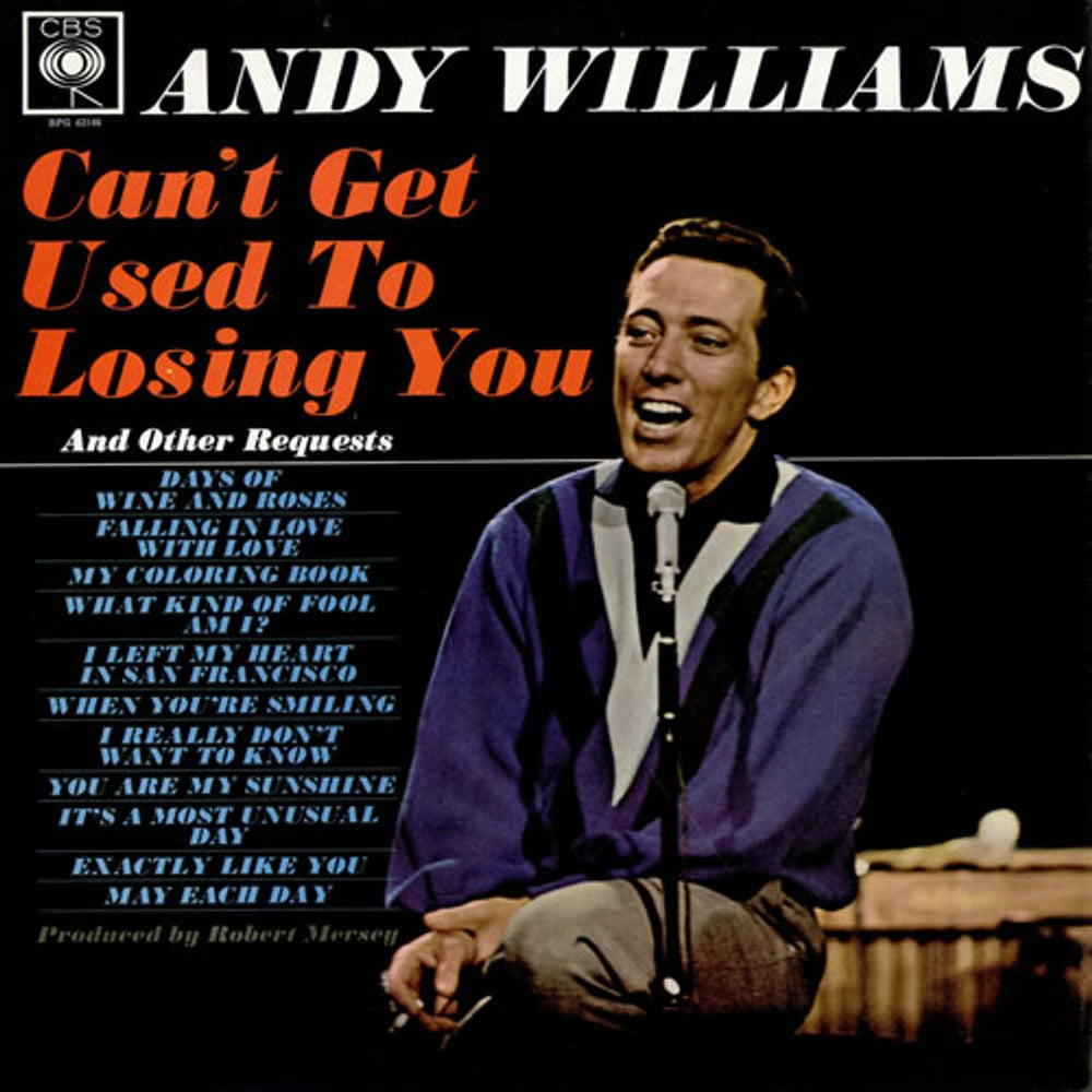 Andy Williams Can't Get Used To Losing You UK vinyl LP album (LP record) BPG62146