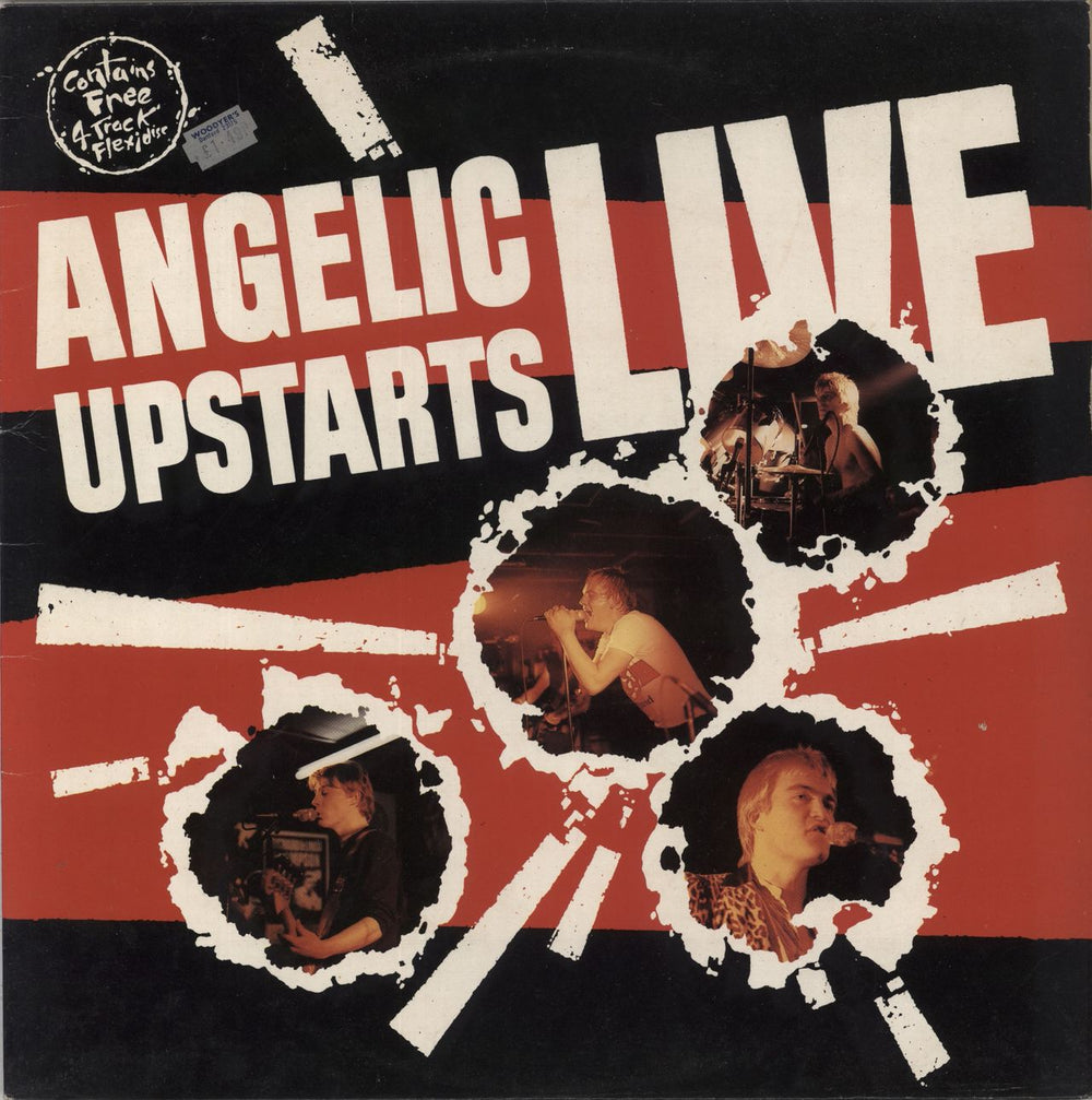 Angelic Upstarts Live UK vinyl LP album (LP record) ZEM102