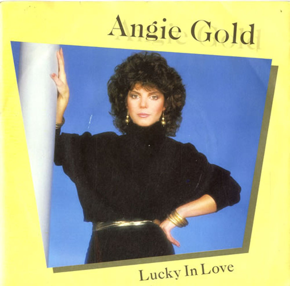 Angie Gold Lucky In Love UK Promo 7" vinyl single (7 inch record / 45) KRLA2655