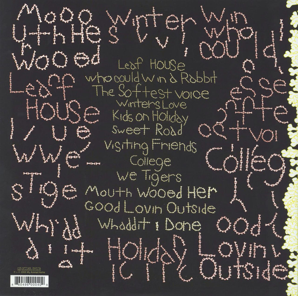 Animal Collective Sung Tongs US 2-LP vinyl record set (Double LP Album)